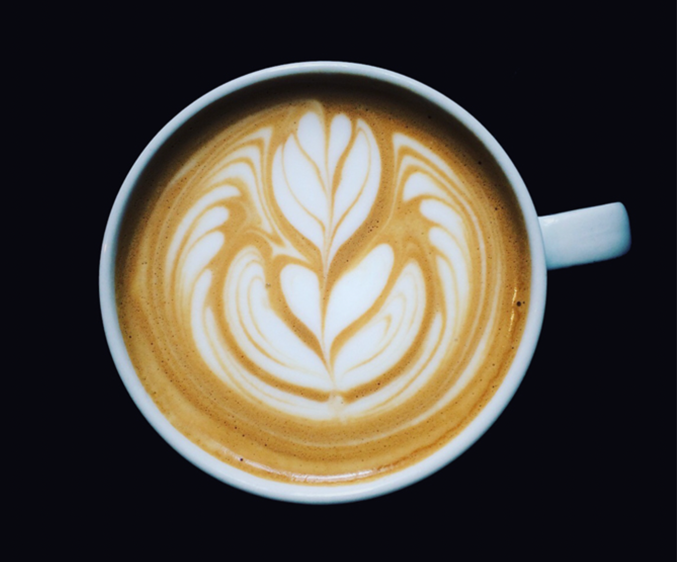 Latte Art Tasse Tulip